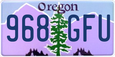 OR license plate 968GFU