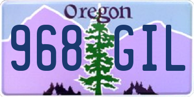 OR license plate 968GIL