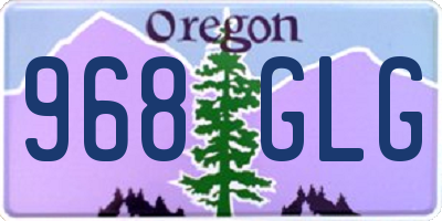 OR license plate 968GLG