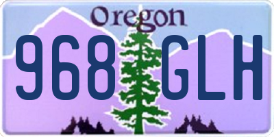 OR license plate 968GLH