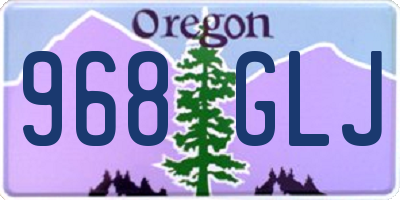 OR license plate 968GLJ