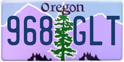OR license plate 968GLT
