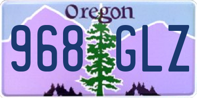 OR license plate 968GLZ