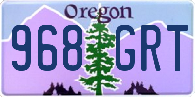 OR license plate 968GRT