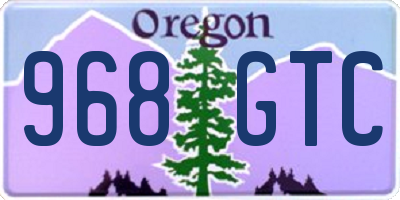 OR license plate 968GTC