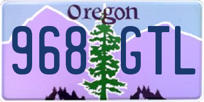 OR license plate 968GTL