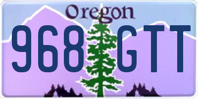 OR license plate 968GTT