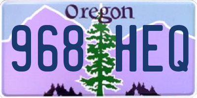 OR license plate 968HEQ