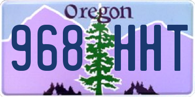 OR license plate 968HHT