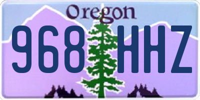 OR license plate 968HHZ