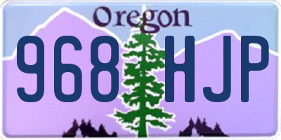OR license plate 968HJP