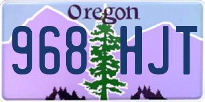 OR license plate 968HJT