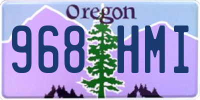 OR license plate 968HMI