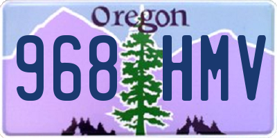 OR license plate 968HMV