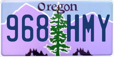 OR license plate 968HMY