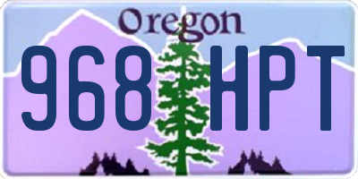 OR license plate 968HPT