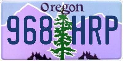 OR license plate 968HRP