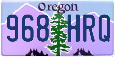 OR license plate 968HRQ