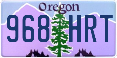 OR license plate 968HRT