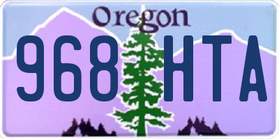 OR license plate 968HTA
