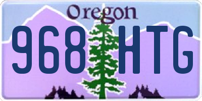 OR license plate 968HTG