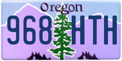OR license plate 968HTH