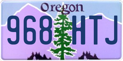 OR license plate 968HTJ