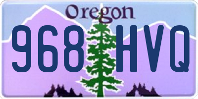 OR license plate 968HVQ