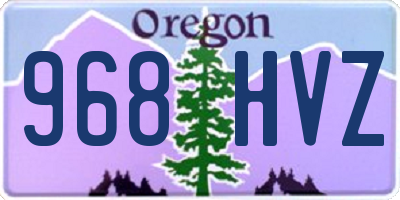 OR license plate 968HVZ