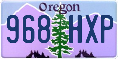 OR license plate 968HXP
