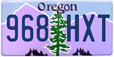 OR license plate 968HXT