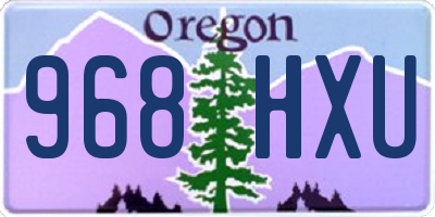 OR license plate 968HXU