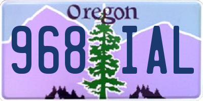 OR license plate 968IAL