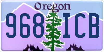 OR license plate 968ICB