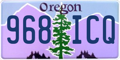 OR license plate 968ICQ
