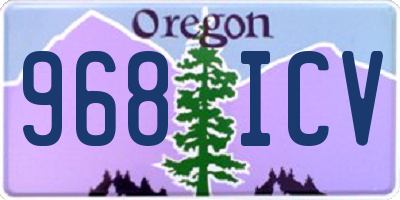 OR license plate 968ICV