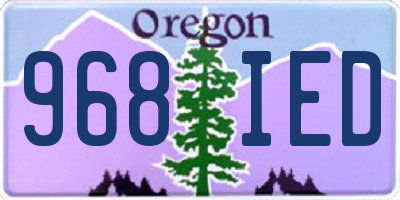 OR license plate 968IED