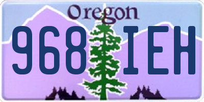 OR license plate 968IEH