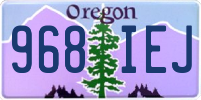 OR license plate 968IEJ