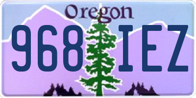 OR license plate 968IEZ