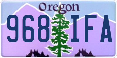 OR license plate 968IFA