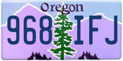 OR license plate 968IFJ