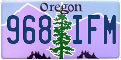 OR license plate 968IFM