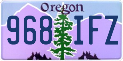 OR license plate 968IFZ
