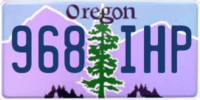 OR license plate 968IHP