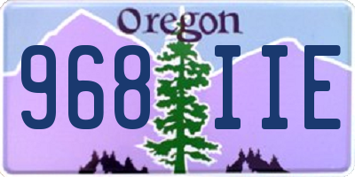 OR license plate 968IIE