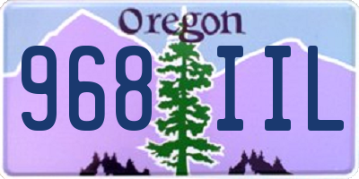 OR license plate 968IIL