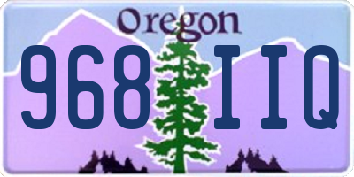 OR license plate 968IIQ