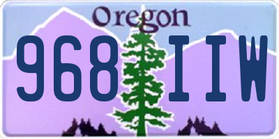 OR license plate 968IIW