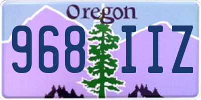 OR license plate 968IIZ